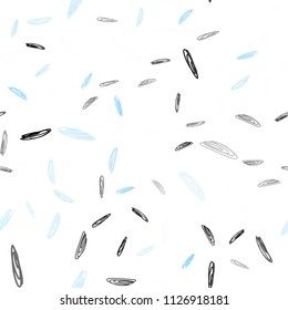 Light BLUE vector seamless cover with spots. Modern abstract illustration with colorful water drops. Completely new template for your brand book.