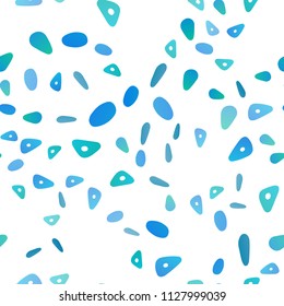 Light BLUE vector seamless cover in polygonal style with circles. Circles, lines on abstract background with colorful gradient. The template can be used as a background.