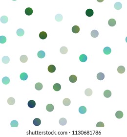 Light BLUE vector seamless cover with spots. Glitter abstract illustration with blurred drops of rain. The pattern can be used for beautiful websites.