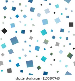 Light BLUE vector seamless cover in polygonal style. Beautiful illustration with rectangles and squares. Modern template for your landing page.