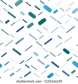 Light BLUE vector seamless cover with long lines. Decorative shining illustration with lines on abstract template. The pattern can be used for websites.