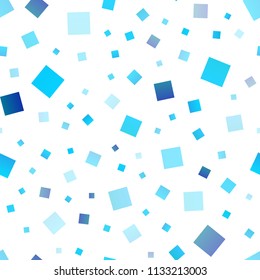 Light BLUE vector seamless cover in polygonal style. Abstract gradient illustration with rectangles. Pattern for commercials.
