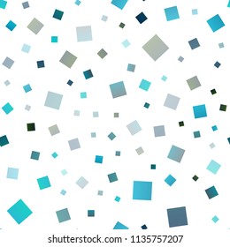Light BLUE vector seamless cover in polygonal style. Glitter abstract illustration with rectangular shapes. Best design for your ad, poster, banner.