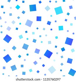 Light BLUE vector seamless cover in polygonal style. Decorative design in abstract style with rectangles. Modern template for your landing page.
