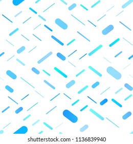 Light BLUE vector seamless cover with crossing lines. Modern geometrical abstract illustration with staves. The pattern can be used for websites.