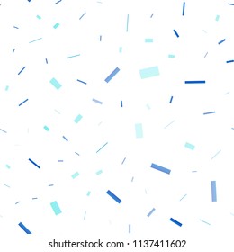 Light BLUE vector seamless cover in polygonal style. Rectangles on abstract background with colorful gradient. The template can be used as a background.