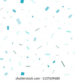 Light BLUE vector seamless cover in polygonal style. Illustration with set of colorful rectangles. Pattern can be used for websites.