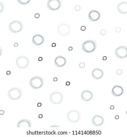 Light BLUE vector seamless cover with spots. Blurred bubbles on abstract background with colorful gradient. Pattern can be used for ads, leaflets.