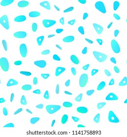 Light BLUE vector seamless cover in polygonal style with circles. Glitter abstract illustration with spheres, triangular lines. Smart design for your business advert.