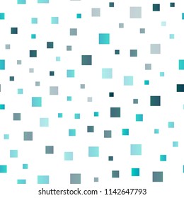 Light BLUE vector seamless cover in polygonal style. Glitter abstract illustration with rectangular shapes. Pattern for commercials.