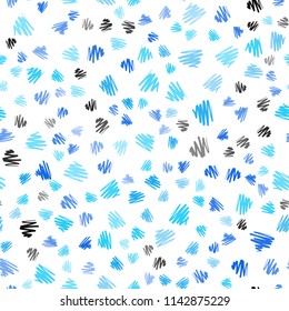 Light BLUE vector seamless cover with stright stripes. Shining colored illustration with sharp stripes. Pattern for your busines websites.