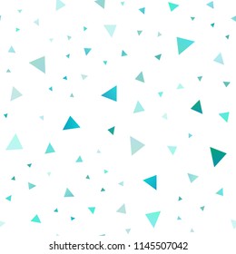 Light BLUE vector seamless cover in polygonal style. Abstract gradient illustration with triangles. Modern template for your landing page.