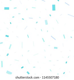 Light BLUE vector seamless cover in polygonal style. Illustration with set of colorful rectangles. The template can be used as a background.