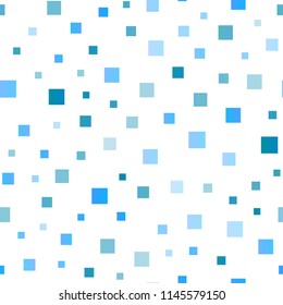 Light BLUE vector seamless cover in polygonal style. Modern abstract illustration with colorful rectangles. Best design for your ad, poster, banner.