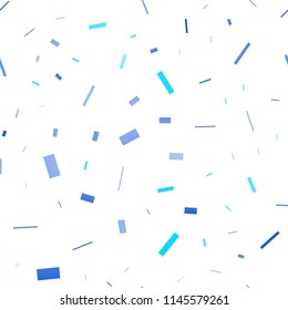 Light BLUE vector seamless cover in polygonal style. Rectangles on abstract background with colorful gradient. Smart design for your business advert.