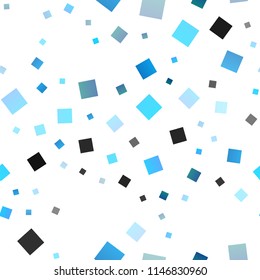 Light BLUE vector seamless cover in polygonal style. Glitter abstract illustration with rectangular shapes. Smart design for your business advert.