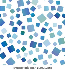 Light BLUE vector seamless cover in polygonal style. Abstract gradient illustration with rectangles. Pattern for busines ad, booklets, leaflets