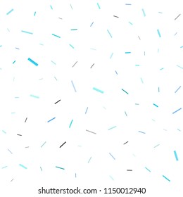Light BLUE vector seamless cover with long lines. Modern geometrical abstract illustration with staves. Smart design for your business advert.