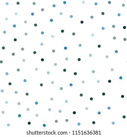 Light BLUE vector seamless cover with spots. Blurred bubbles on abstract background with colorful gradient. The pattern can be used for aqua ad, booklets.