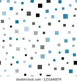 Light BLUE vector seamless cover in polygonal style. Rectangles on abstract background with colorful gradient. Best design for your ad, poster, banner.