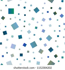 Light BLUE vector seamless cover in polygonal style. Glitter abstract illustration with rectangular shapes. Modern template for your landing page.