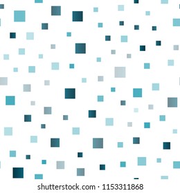 Light BLUE vector seamless cover in polygonal style. Decorative design in abstract style with rectangles. Pattern can be used for websites.