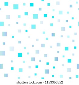 Light BLUE vector seamless cover in polygonal style. Decorative design in abstract style with rectangles. Smart design for your business advert.