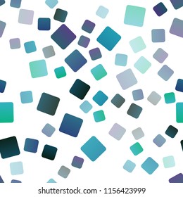 Light BLUE vector seamless cover in polygonal style. Decorative design in abstract style with rectangles. Best design for your ad, poster, banner.