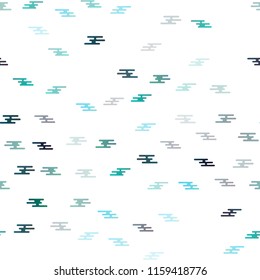 Light BLUE vector seamless cover with long lines. Modern geometrical abstract illustration with staves. The pattern can be used for websites.