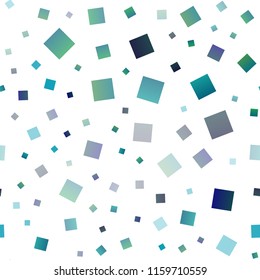Light BLUE vector seamless cover in polygonal style. Abstract gradient illustration with rectangles. Pattern for commercials.