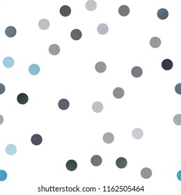 Light BLUE vector seamless cover with spots. Modern abstract illustration with colorful water drops. New design for ad, poster, banner of your website.