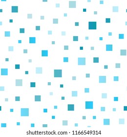 Light BLUE vector seamless cover in polygonal style. Rectangles on abstract background with colorful gradient. The template can be used as a background.
