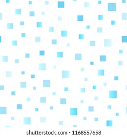 Light BLUE vector seamless cover in polygonal style. Beautiful illustration with rectangles and squares. Pattern for busines ad, booklets, leaflets