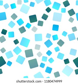 Light BLUE vector seamless cover in polygonal style. Abstract gradient illustration with rectangles. Pattern for busines ad, booklets, leaflets