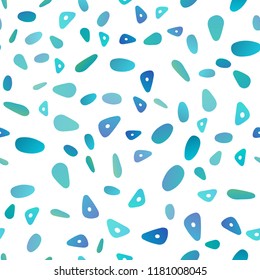Light BLUE vector seamless cover in polygonal style with circles. Abstract gradient illustration with circles, triangles. Best design for your ad, poster, banner.