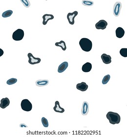 Light BLUE vector seamless cover with spots. Modern abstract illustration with colorful water drops. Pattern for design of window blinds, curtains.