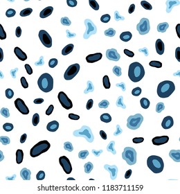 Light BLUE vector seamless cover with spots. Blurred decorative design in abstract style with bubbles. Trendy design for wallpaper, fabric makers.
