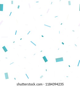 Light BLUE vector seamless cover in polygonal style. Glitter abstract illustration with rectangular shapes. Pattern can be used for websites.