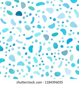 Light BLUE vector seamless cover with circles. Modern abstract illustration with colorful water drops. Trendy design for wallpaper, fabric makers.