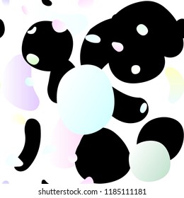 Light BLUE vector seamless cover with circles. Colorful illustration with blurred circles in nature style. Trendy design for wallpaper, fabric makers.