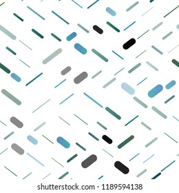 Light BLUE vector seamless cover with long lines. Lines on blurred abstract background with gradient. Best design for your ad, poster, banner.