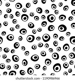 Light BLUE vector seamless cover with circles. Colorful illustration with blurred circles in nature style. Design for textile, fabric, wallpapers.