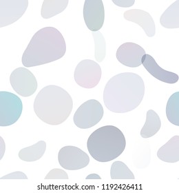 Light BLUE vector seamless cover with circles. Blurred bubbles on abstract backdrop with colorful gradient. Pattern for design of fabric, wallpapers.