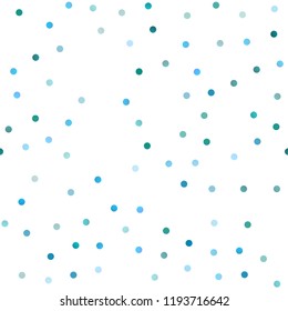 Light BLUE vector seamless cover with spots. Beautiful colored illustration with blurred circles in nature style. Beautiful design for your business natural advert.
