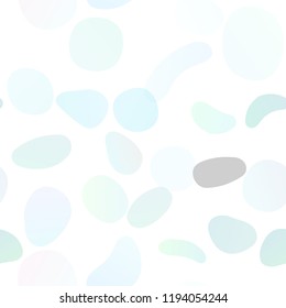 Light BLUE vector seamless cover with circles. Modern abstract illustration with colorful water drops. Design for textile, fabric, wallpapers.