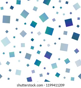 Light BLUE vector seamless cover in polygonal style. Illustration with set of colorful rectangles. Modern template for your landing page.