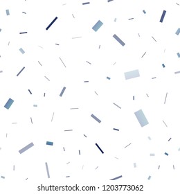 Light BLUE vector seamless cover in polygonal style. Illustration with set of colorful rectangles. Pattern can be used for websites.