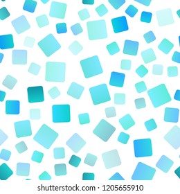 Light BLUE vector seamless cover in polygonal style. Rectangles on abstract background with colorful gradient. Pattern for busines ad, booklets, leaflets
