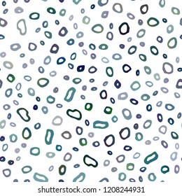 Light BLUE vector seamless cover with circles. Abstract illustration with colored bubbles in nature style. Trendy design for wallpaper, fabric makers.