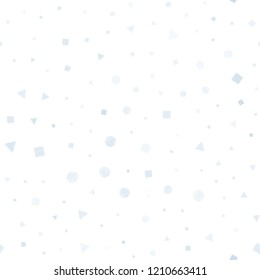 Light BLUE vector seamless cover with polygonal style with circles. Abstract gradient illustration with circles, triangles, cubes. Trendy design for wallpaper, fabric makers.